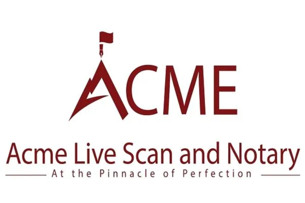 Acme Live Scan & Notary offers Live Scan, notary, apostille and authentications