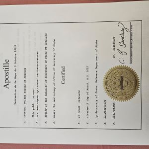 Apostille example
